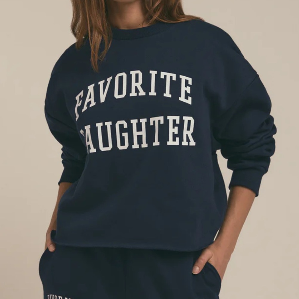 📌 ( Sold ) NWOT Favorite Daughter The Cropped Collegiate Sweatshirt